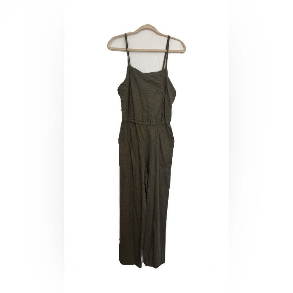 Old Navy Green Jumpsuit with Wide-Leg Design and Spaghetti Straps